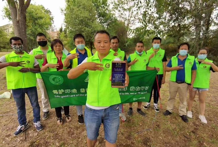 意大利華人和國外GEC環保志愿者會員在行動！